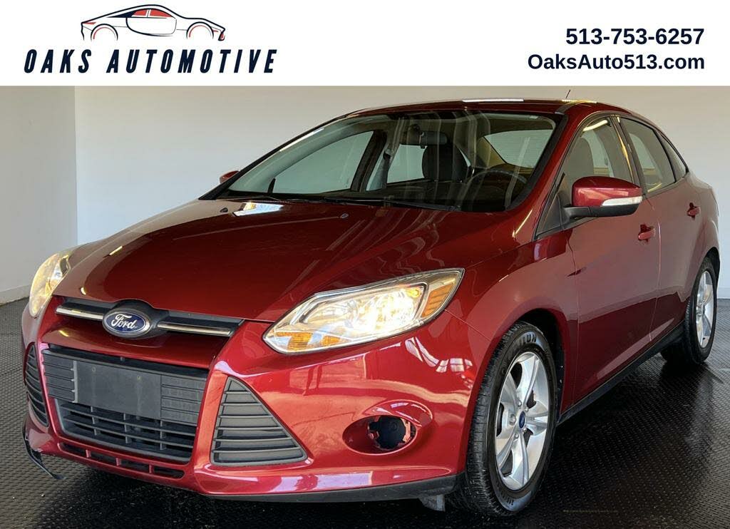 Red 2014 Ford Focus Sedan Front-Wheel Drive 6-Speed Automatic