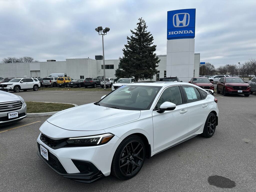 New 2023 Honda Civic Sport Hatchback Platinum White Pearl For Sale in Ames  IA