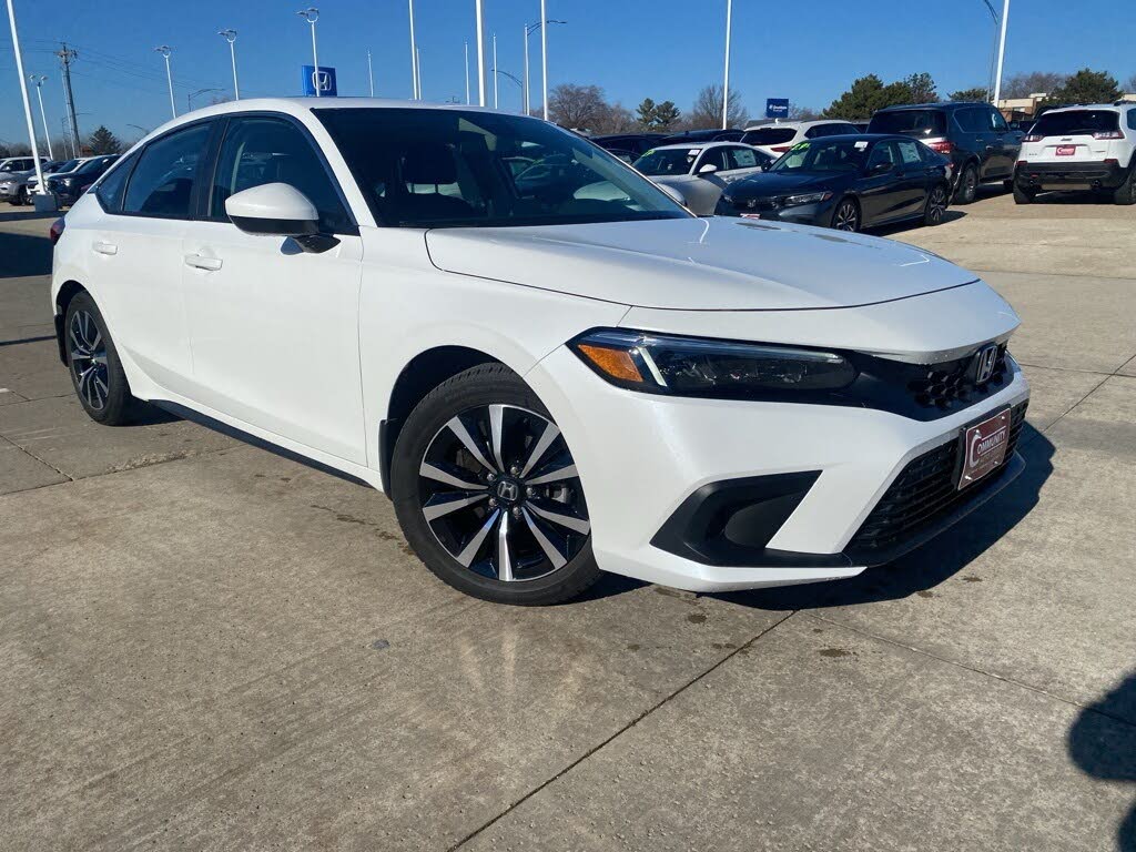 New 2023 Honda Civic Sport Hatchback Platinum White Pearl For Sale in Ames  IA