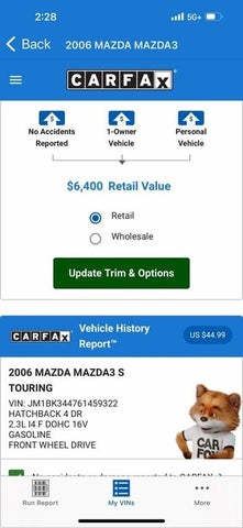2006 Mazda MAZDA3 s Touring Hatchback