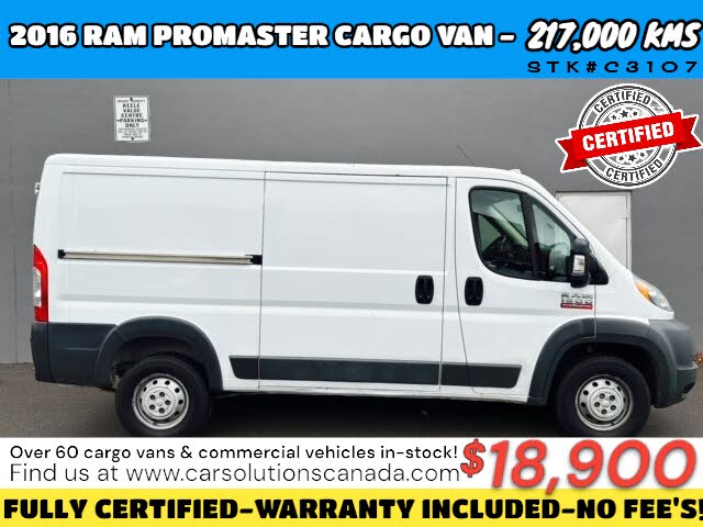 2016 RAM ProMaster 1500 136 Low Roof Cargo Van