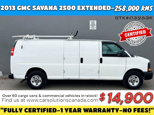 2013 GMC Savana Cargo 2500 Extended RWD