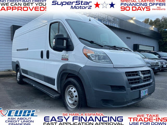 2016 RAM ProMaster 3500 159 High Roof Extended Cargo Van with Window