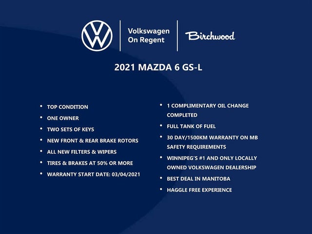 2021 Mazda MAZDA6 GS-L FWD