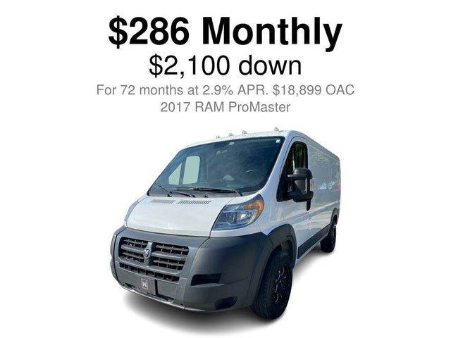 2017 RAM ProMaster 1500 136 Low Roof Cargo Van