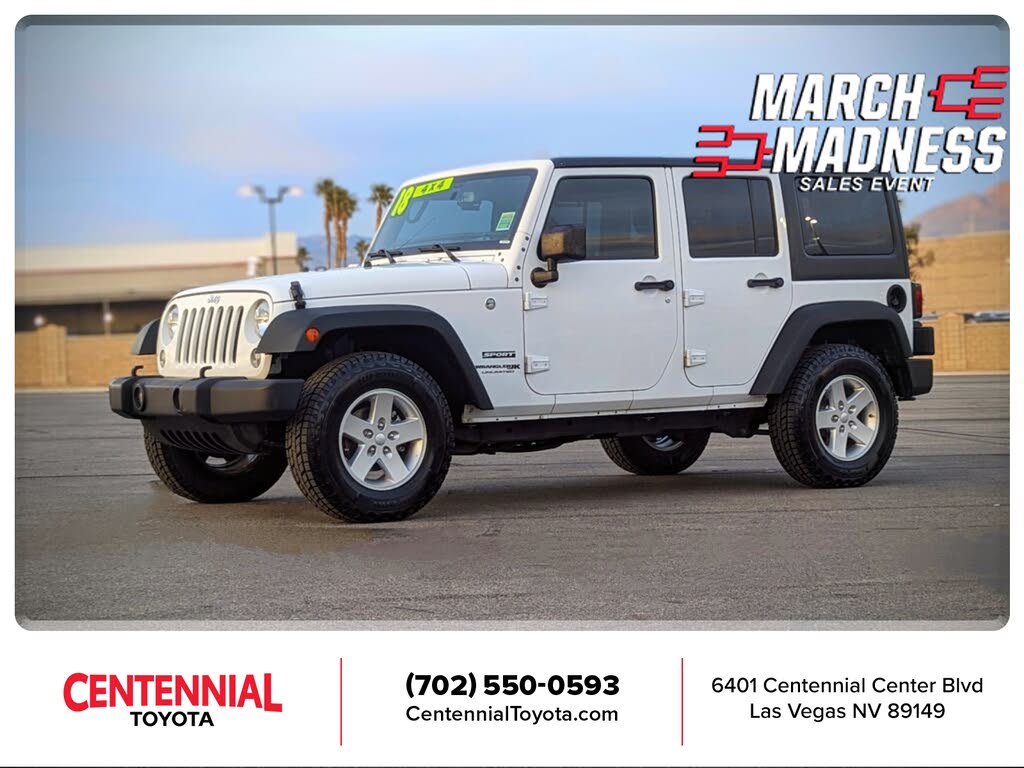 2018 jeep wrangler unlimited sport for sale cheap