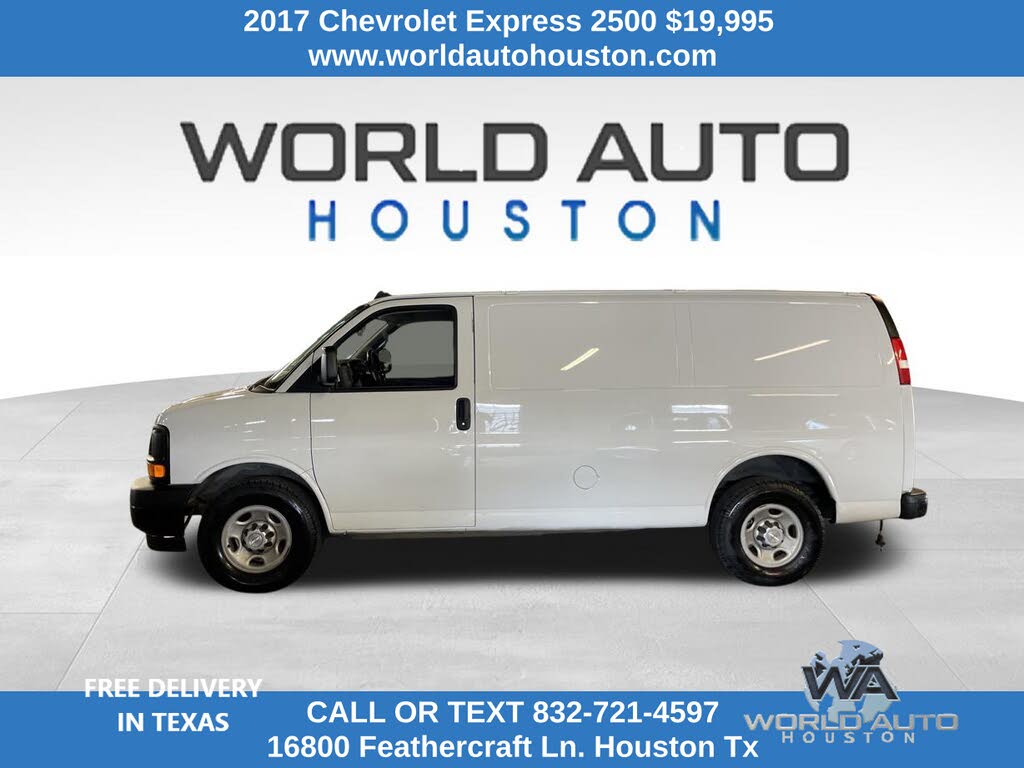 2017 chevrolet express 2024 extended cargo van