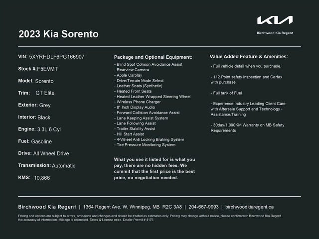 2023 Kia Sorento X-Line EX AWD