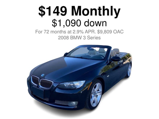 2008 BMW 3 Series 335i Convertible RWD