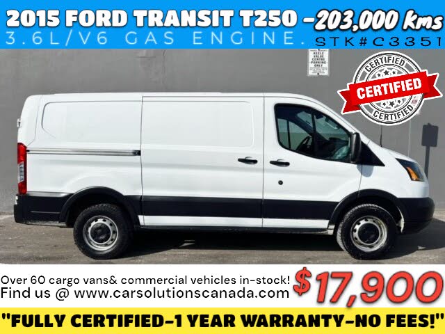 Ford Transit Cargo 250 3dr SWB Low Roof with Sliding Passenger Side Door 2015