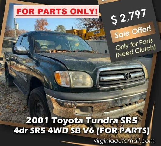 2001 Toyota Tundra V6 SR5 4 Door Extended Cab 4WD