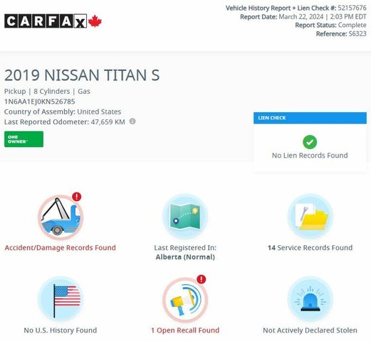 Nissan Titan SV Crew Cab 4WD 2019
