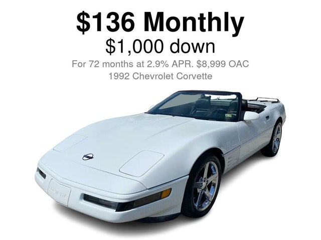 1992 Chevrolet Corvette Convertible RWD