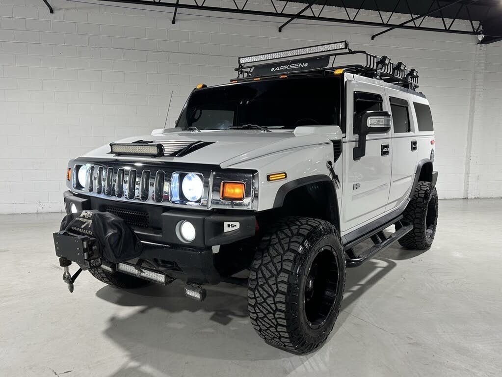 hummer blanco h2 levantado