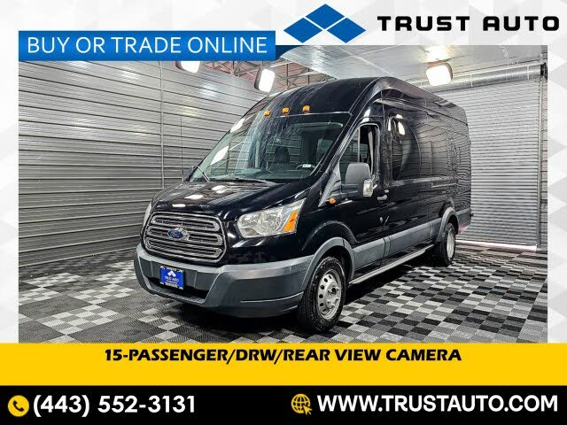 2016 Ford Transit Passenger 350 HD XLT Extended High Roof LWB DRW RWD with Sliding Passenger-Side Door