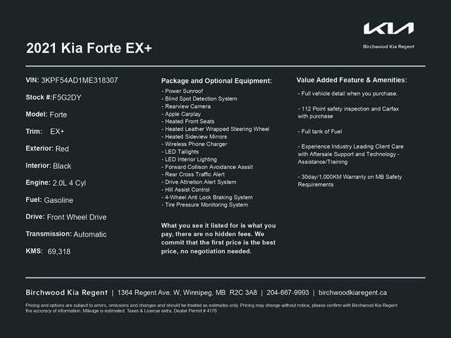 2021 Kia Forte EX FWD