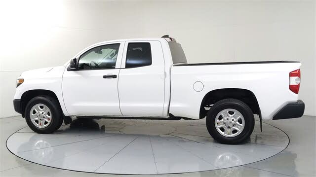 White 2021 Toyota Tundra SR Double Cab RWD Pickup Truck 4X2 6-Speed Automatic Overdrive