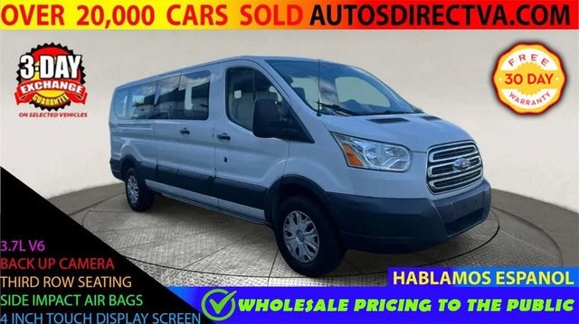2018 Ford Transit Passenger 350 XLT Low Roof LWB RWD with 60/40 Passenger-Side Doors