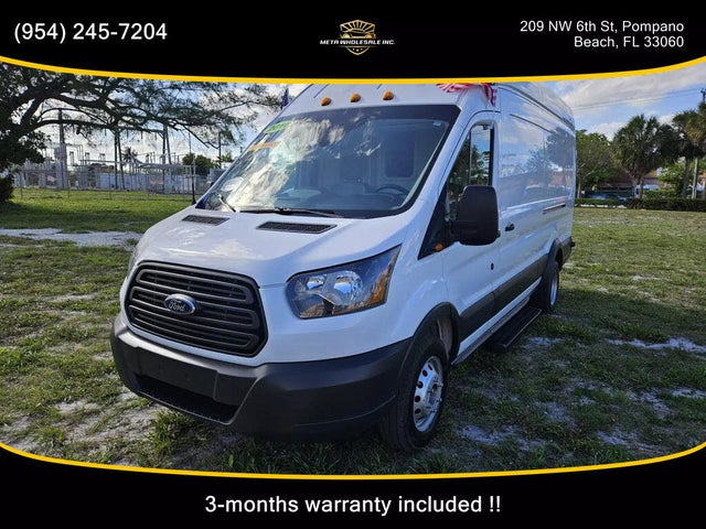2016 Ford Transit Cargo 350 HD 4dr LWB High Roof Extended DRW with Dual Sliding Side Doors and 9950 Lb. GVWR