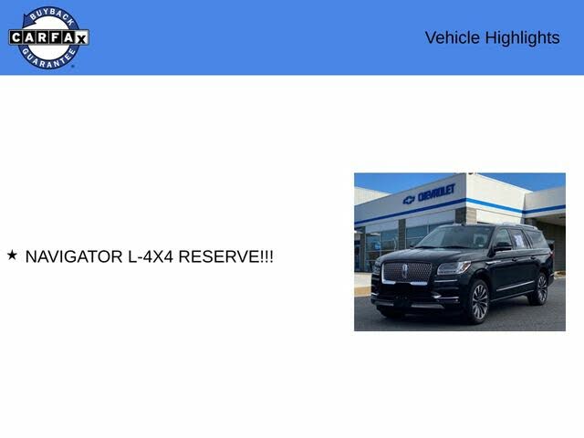 2021 Lincoln Navigator L Reserve 4WD