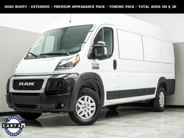 2021 RAM ProMaster 3500 159 High Roof Extended Cargo Van FWD with Window