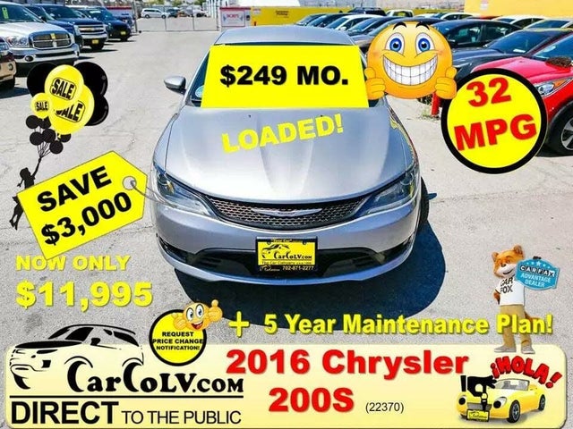 2016 Chrysler 200 S Sedan FWD