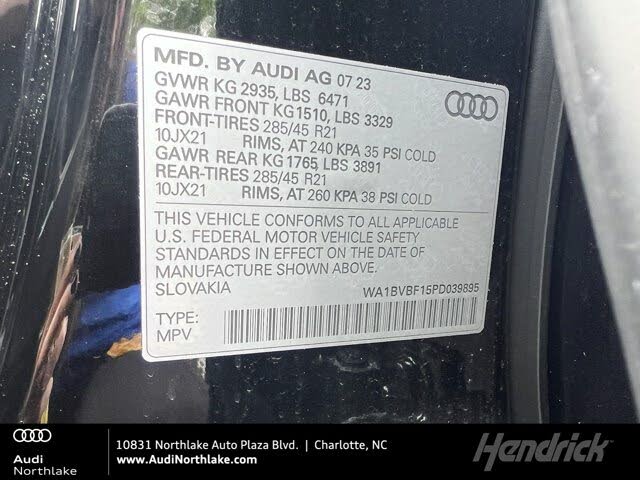 2023 Audi Q8 quattro Premium Plus 55 TFSI AWD