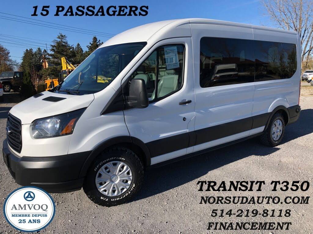 2019 Ford Transit Passenger 350 XL Medium Roof LWB RWD with Sliding Passenger-Side Door