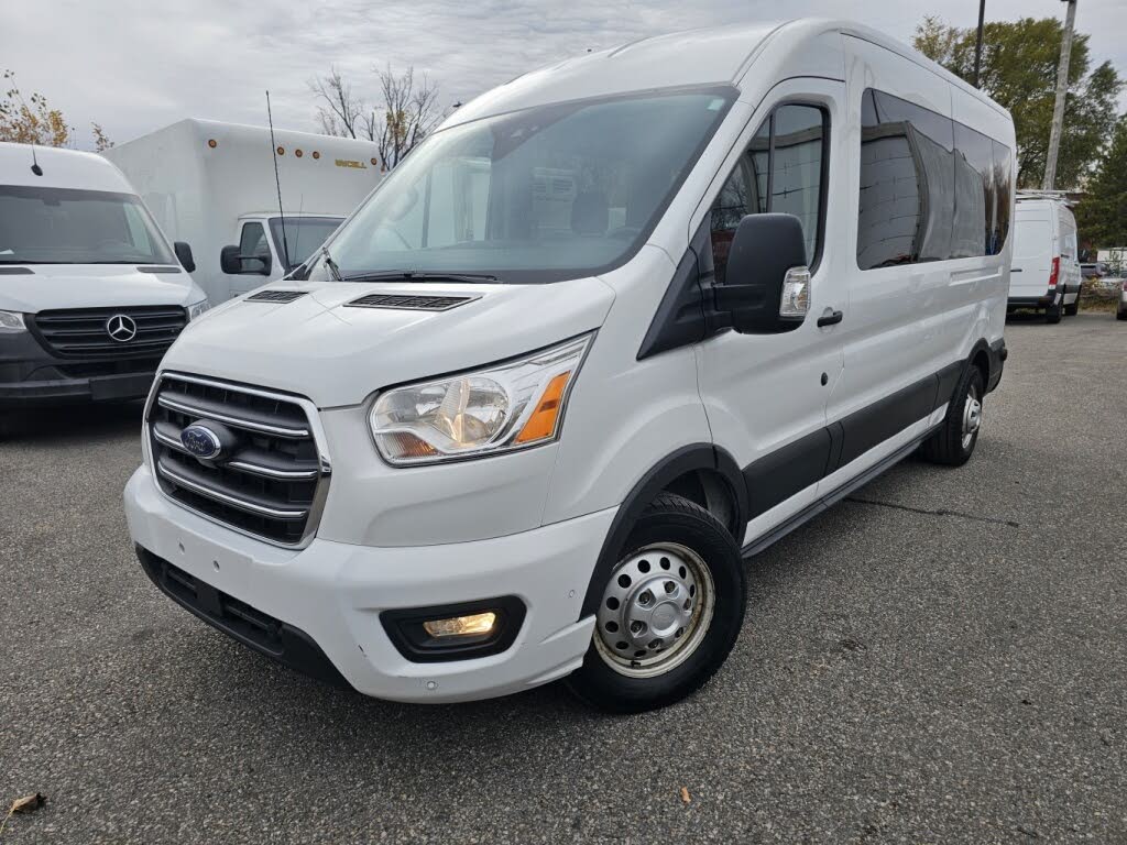 2020 Ford Transit Passenger 350 XLT Medium Roof LWB AWD with Sliding Passenger-Side Door