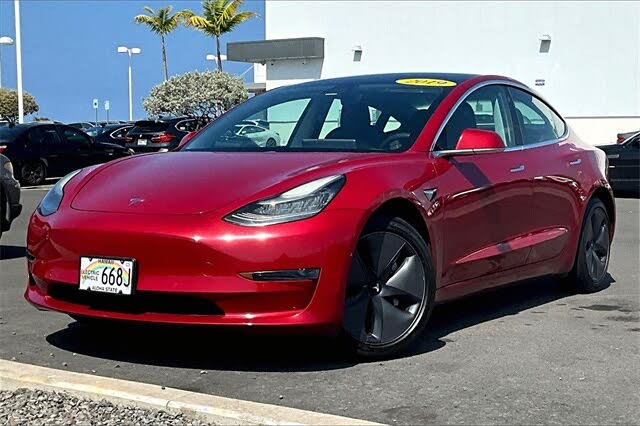 Used red tesla model 3 discount