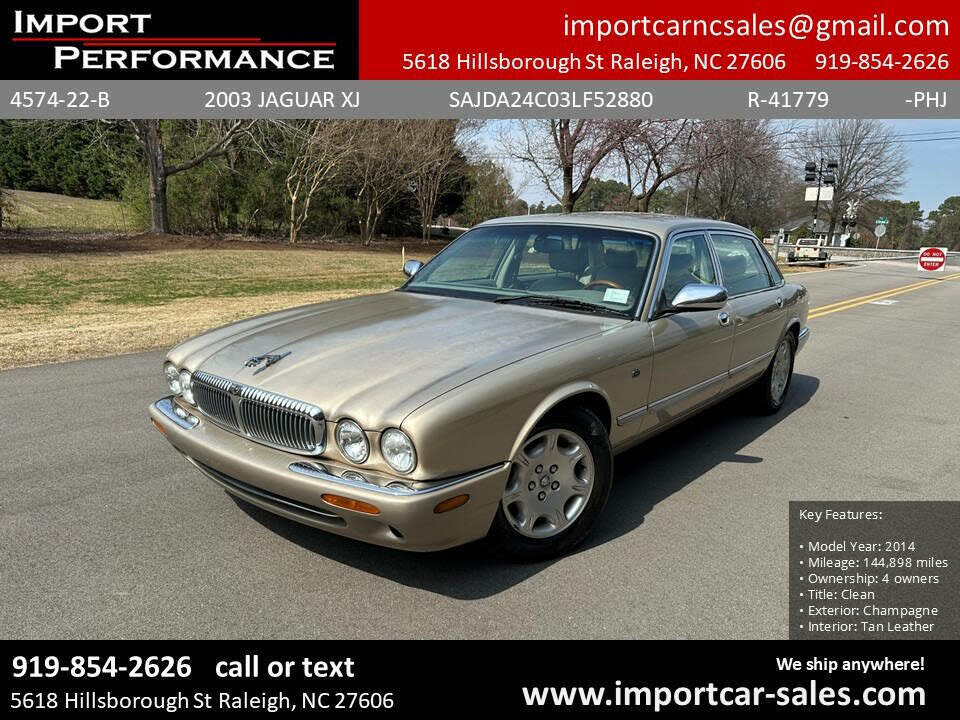 2003 Jaguar XJ-Series XJ Vanden Plas RWD