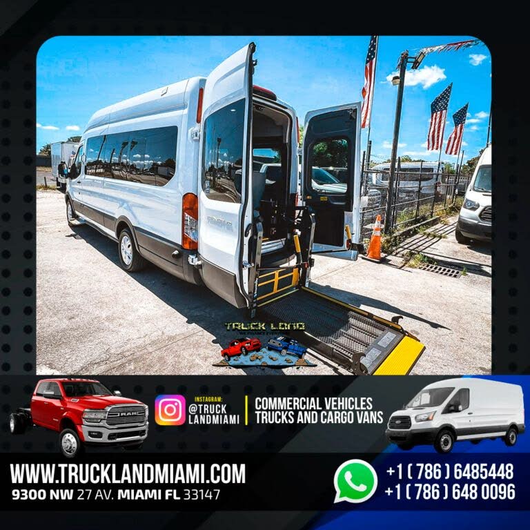 2018 Ford Transit Cargo 350 3dr LWB High Roof Extended Cargo Van with Sliding Passenger Side Door