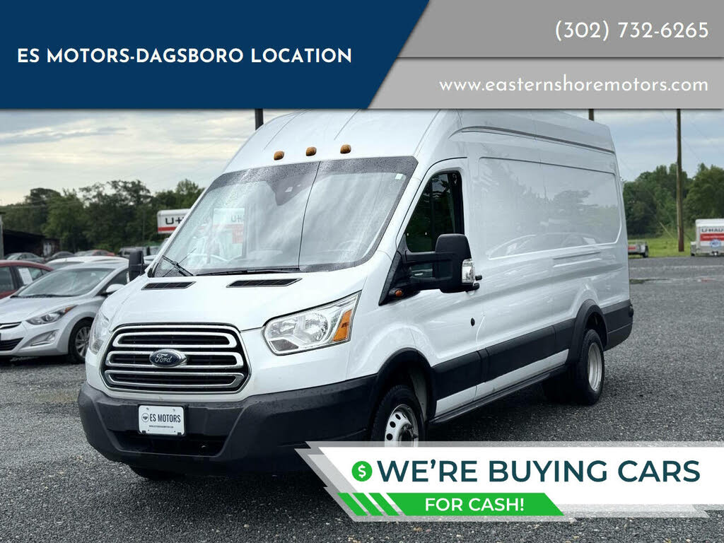 2019 Ford Transit Cargo 350 HD 10360 GVWR Extended High Roof LWB DRW with Sliding Passenger-Side Door
