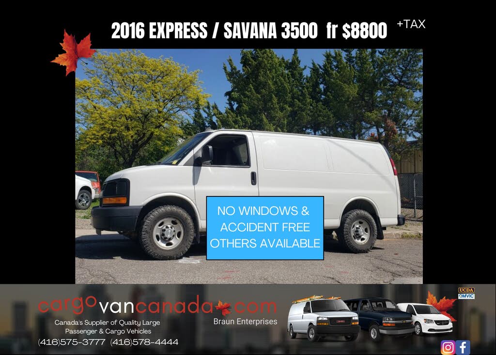 2016 GMC Savana Cargo 3500