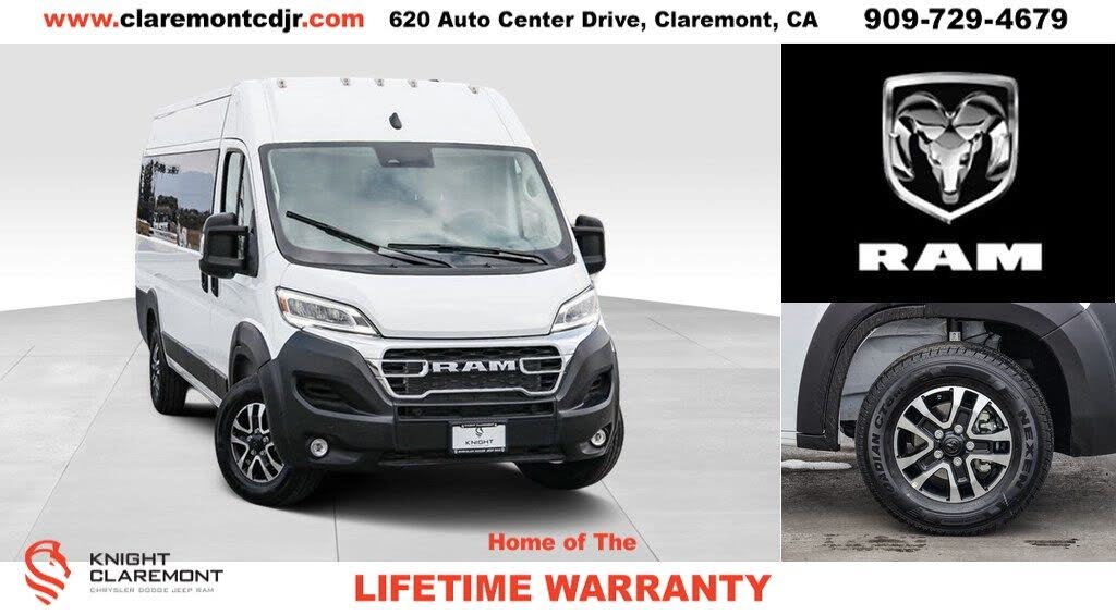 2024 RAM ProMaster 3500 SLT+ 159 High Roof Extended Window Van FWD
