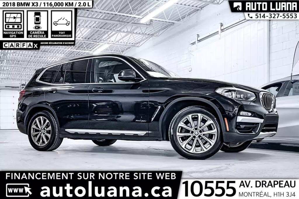 2018 BMW X3 xDrive30i AWD