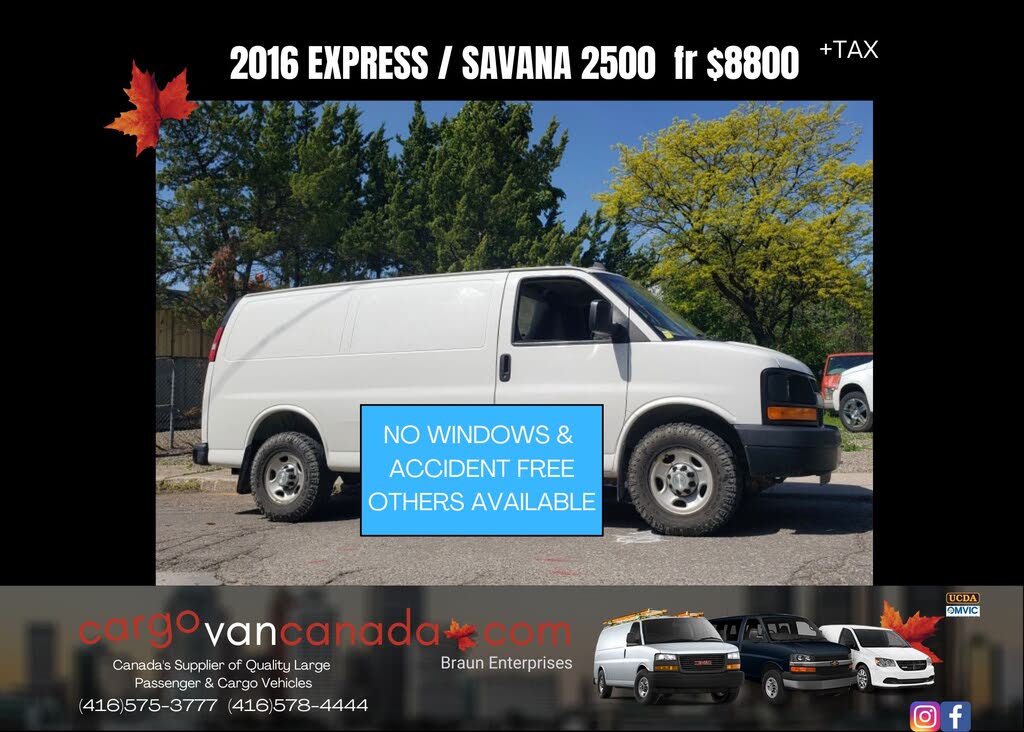 2016 GMC Savana Cargo 2500 RWD