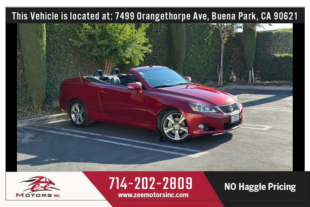 2012 Lexus IS 250C Convertible RWD
