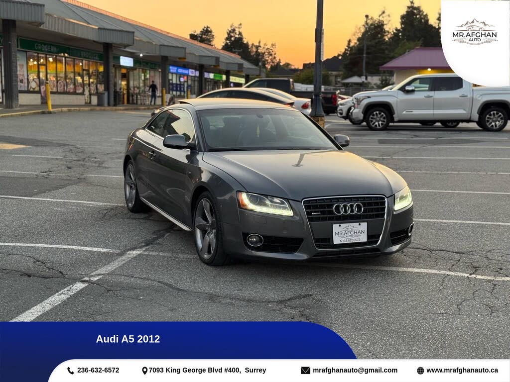 Audi A5 2.0T quattro Premium Plus Coupe AWD 2012