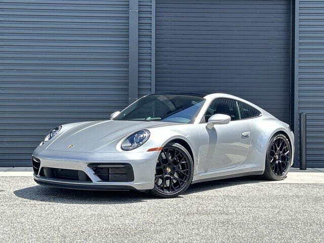 ミニカー Porsche 911 Carrera 4 GTS 2021 Silver MINI GT 210 (used) Porsche 911 (992) Carrera 4S GT Silver
