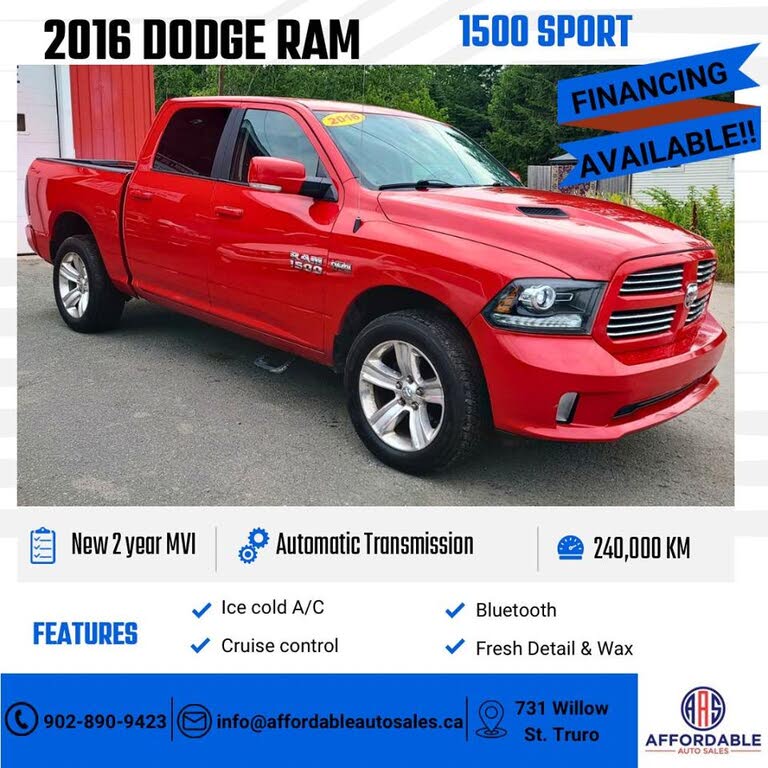 RAM 1500 Sport Crew Cab 4WD 2016