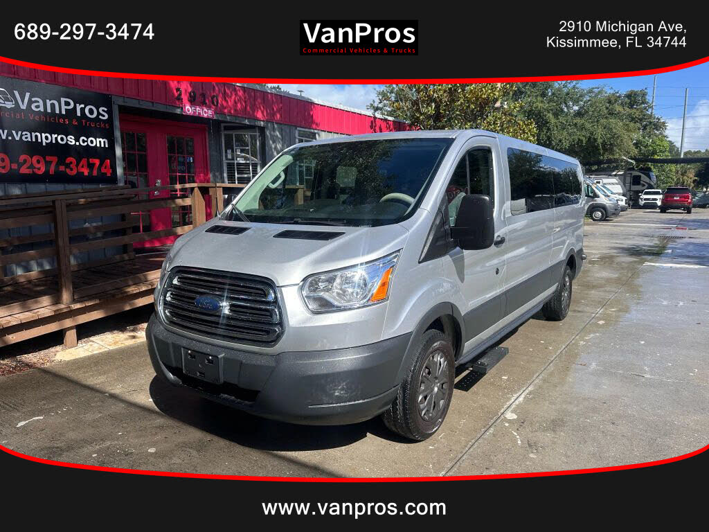 2017 Ford Transit Passenger 350 XLT Low Roof LWB RWD with 60/40 Passenger-Side Doors