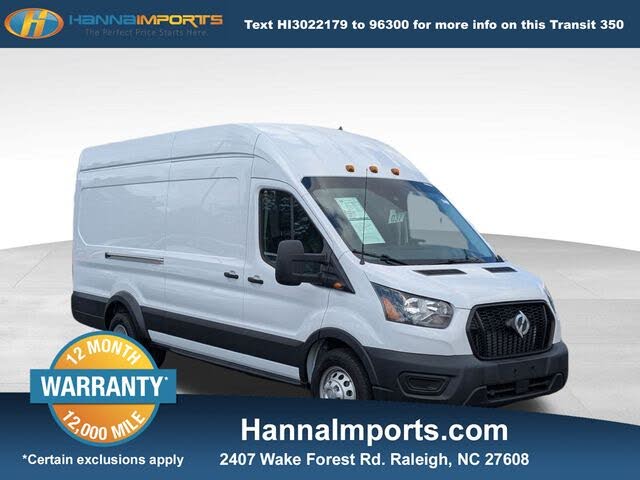 2021 Ford Transit Cargo 350 HD 10360 GVWR High Roof Extended LB DRW RWD