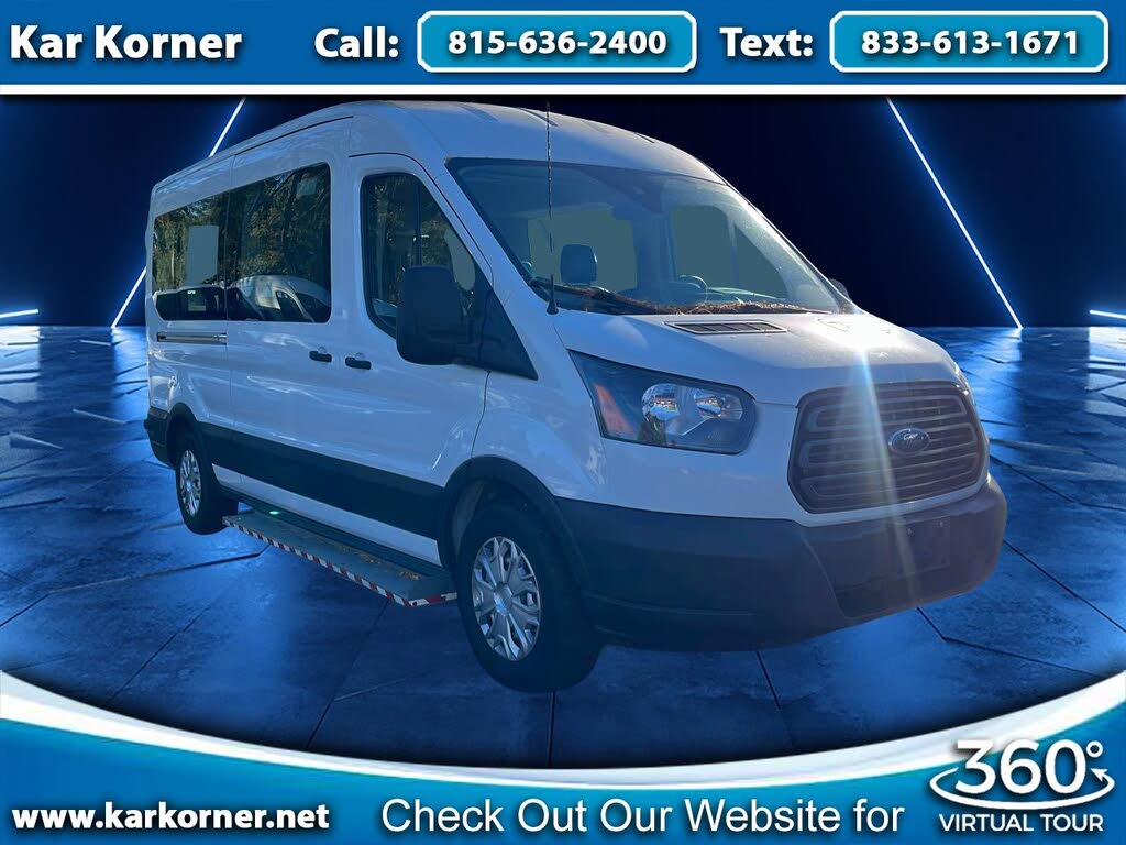 2019 Ford Transit Passenger 350 XLT Medium Roof LWB RWD with Sliding Passenger-Side Door
