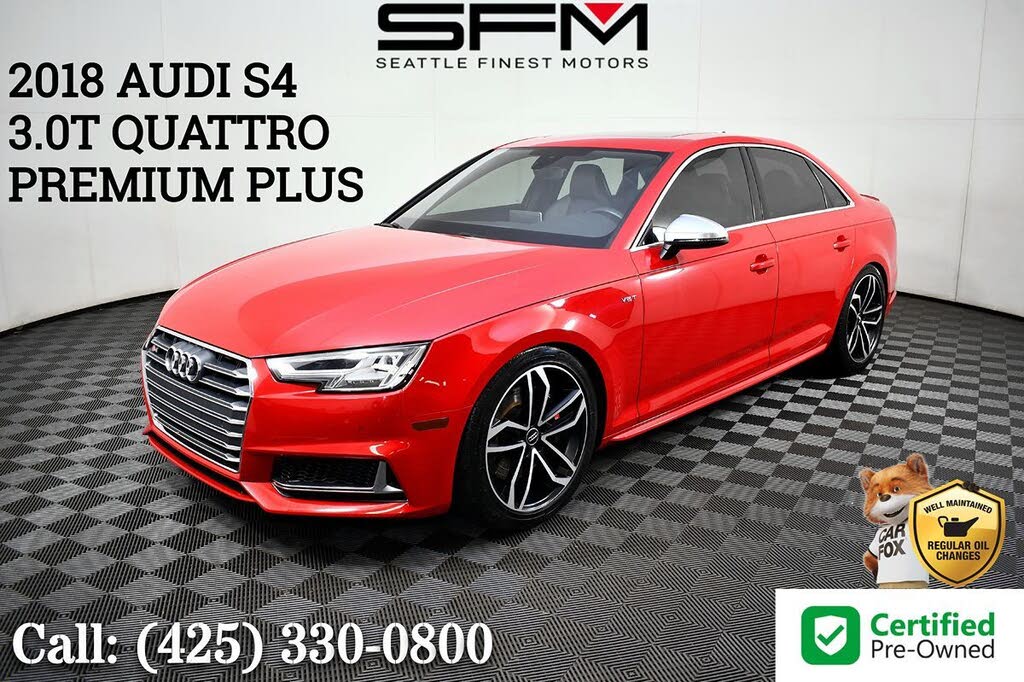 2018 Audi S4 3.0T quattro Premium Plus Sedan AWD
