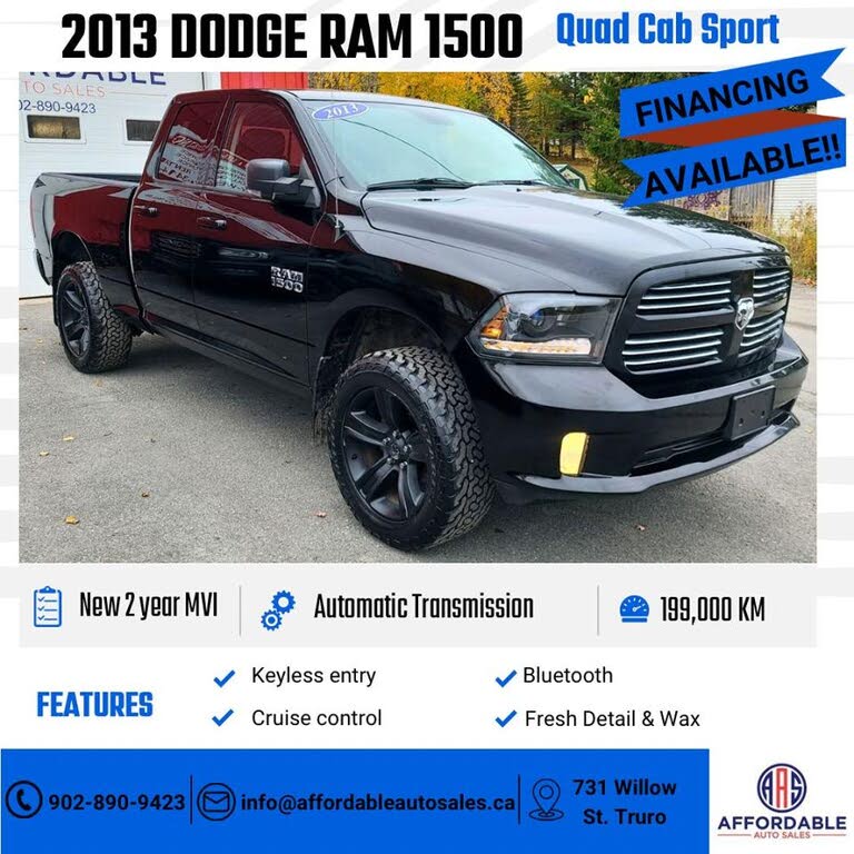 2013 RAM 1500 Sport Quad Cab 4WD