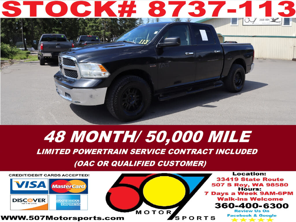2016 RAM 1500 SLT Crew Cab 4WD