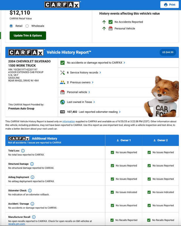 2004 Chevrolet Silverado 1500 LS Extended Cab 4WD