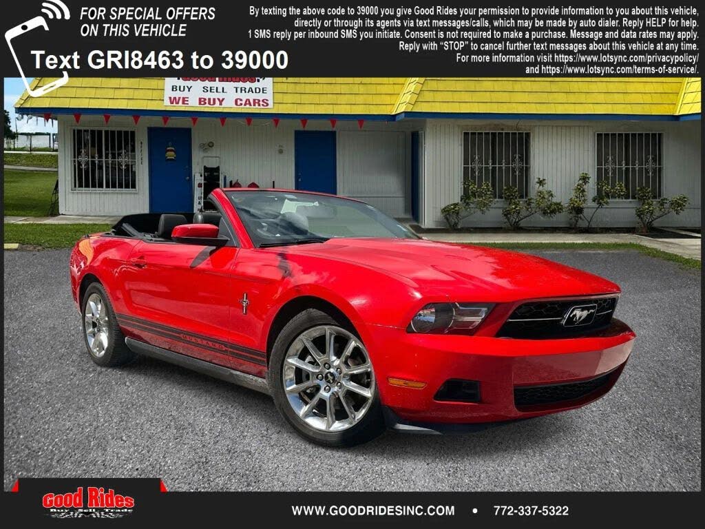 2011 Ford Mustang V6 Premium Convertible RWD