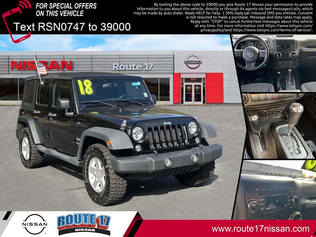 2018 Jeep Wrangler JK Unlimited Sport S 4WD